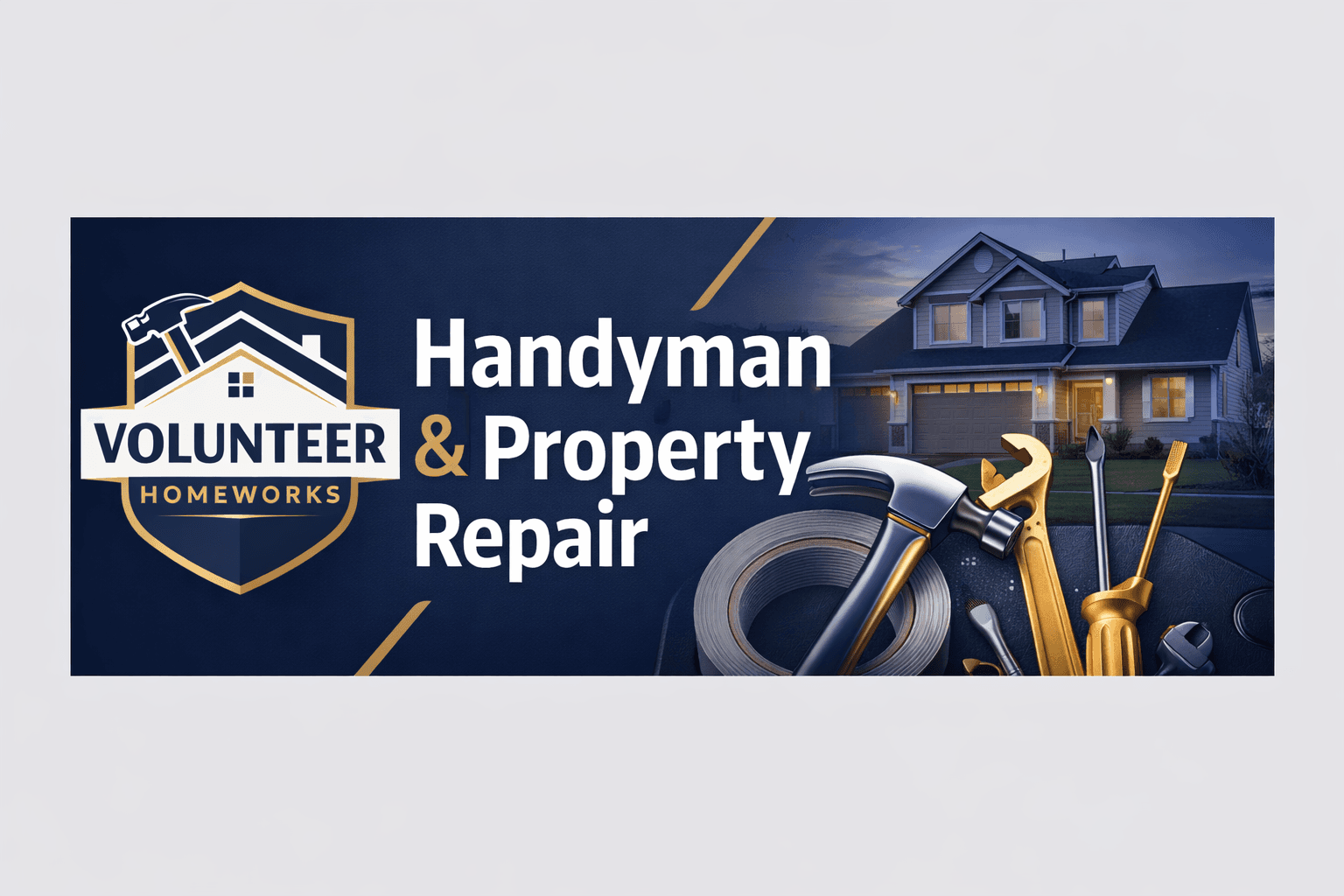 Volunteer Homeworks branded banner image