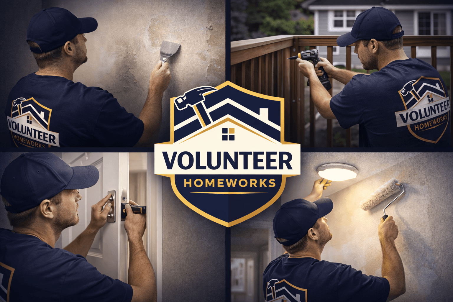 Volunteer Homeworks repair and service branding image